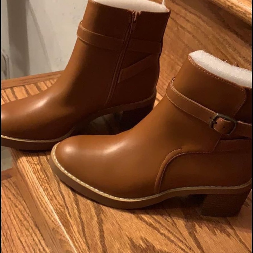 Loft leather brown boots size 5.5